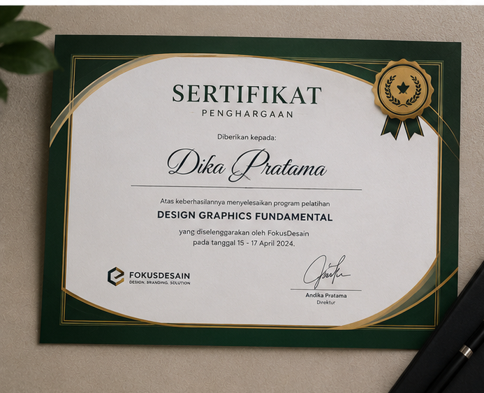 Contoh Sertifikat 3