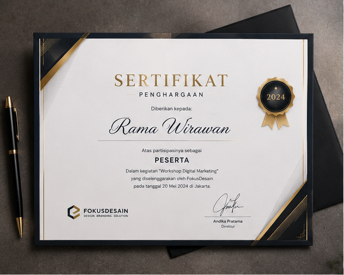 Contoh Sertifikat 4