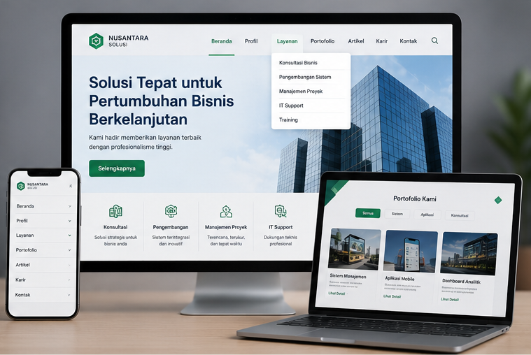 Contoh Website Company Profile 9
