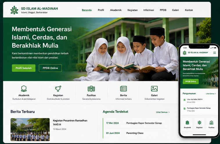 Contoh Website Sekolah 2