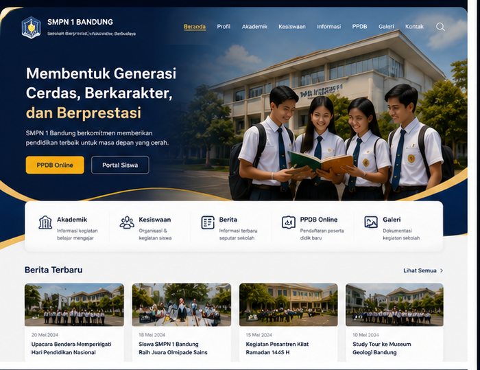 Contoh Website Sekolah 4