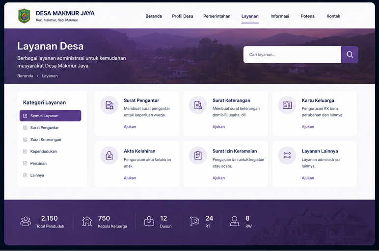Contoh Website Desa 2