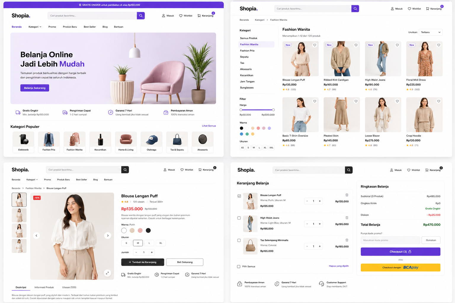 Contoh Website Toko Online 1