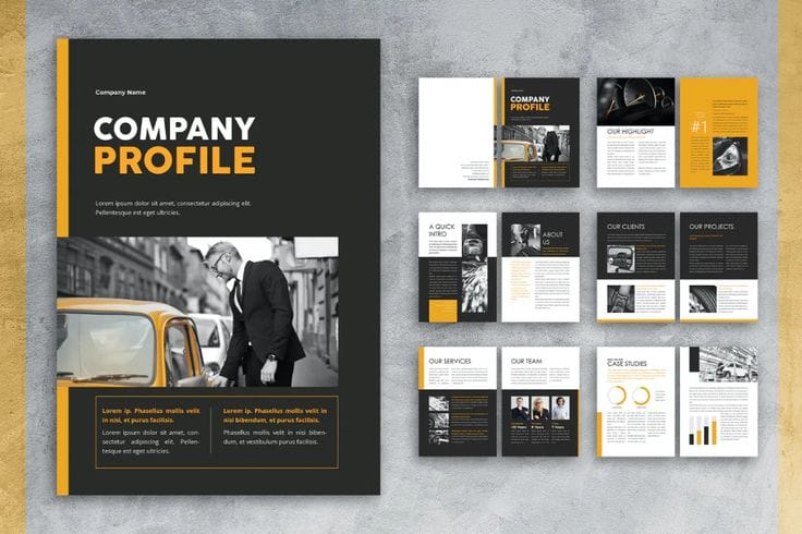 Contoh Desain Company Profile 8