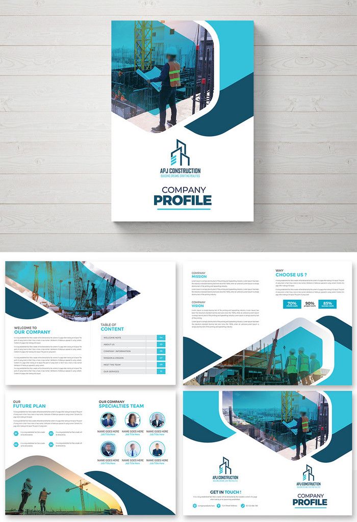 Contoh Desain Company Profile 10