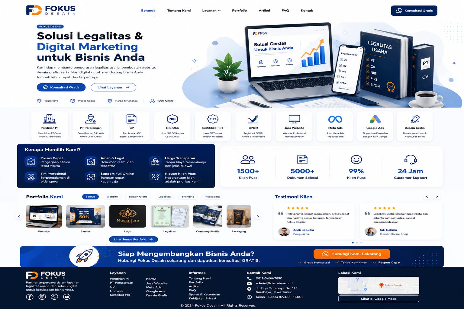 Contoh Website Company Profile 11
