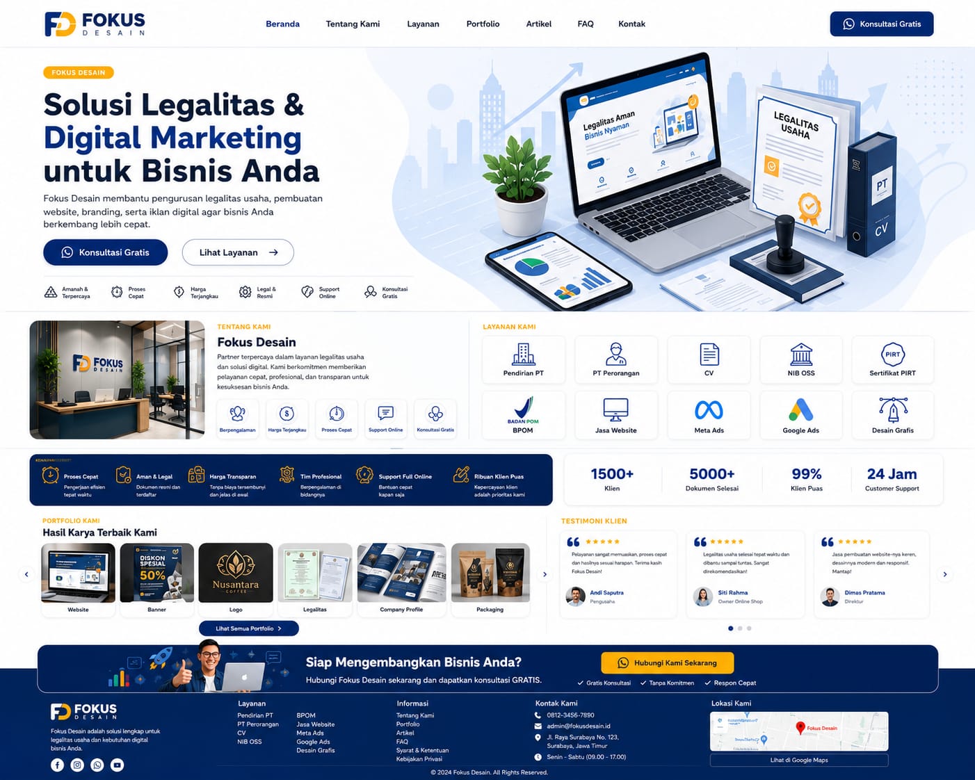 Contoh Website Company Profile 12