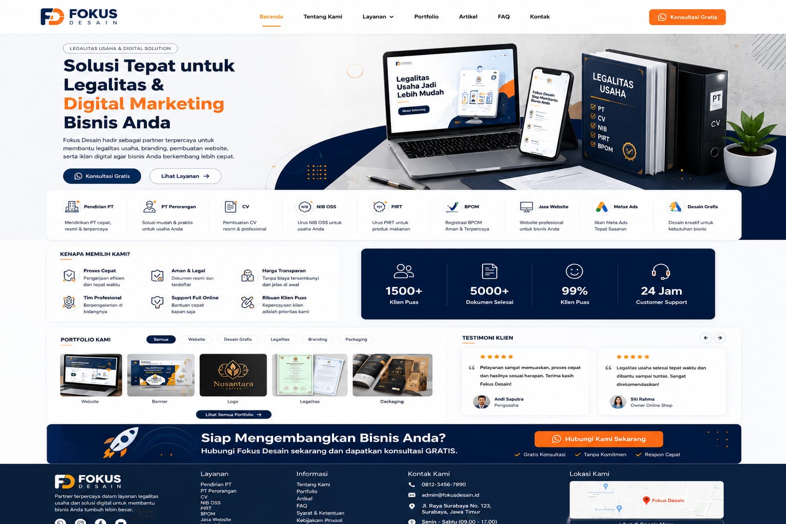 Contoh Website Company Profile 13