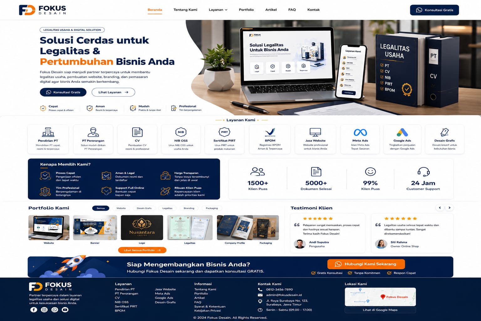 Contoh Website Company Profile 14