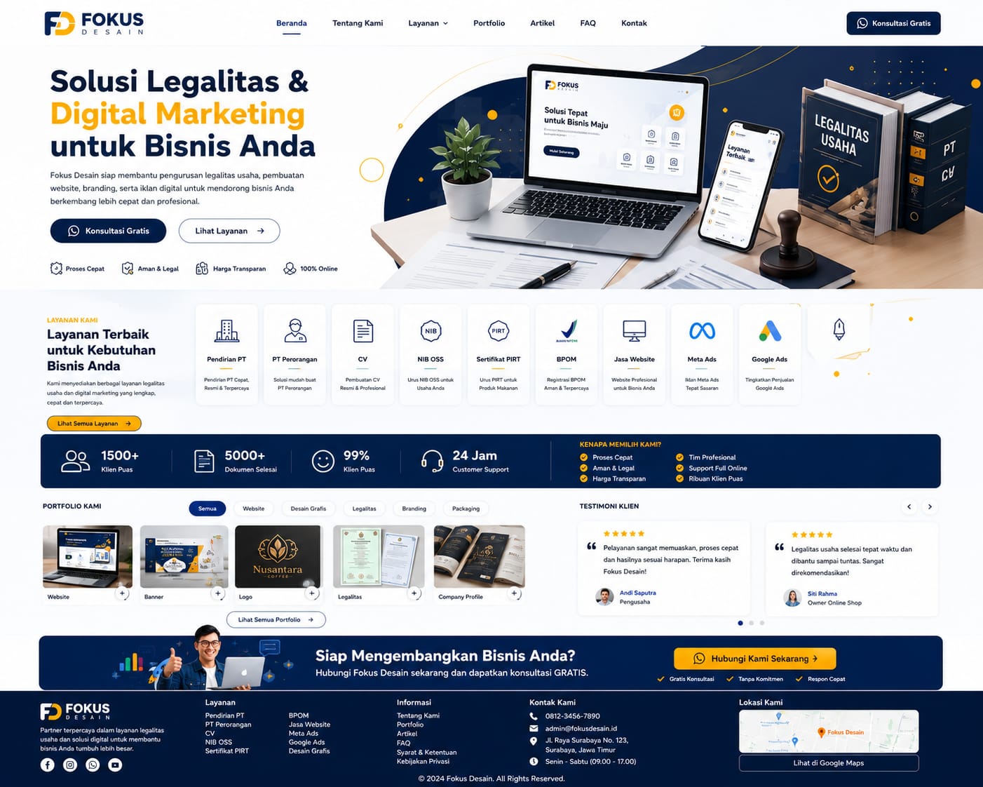 Contoh Website Company Profile 15
