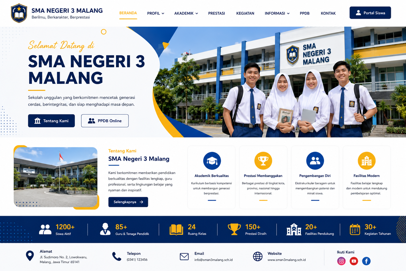 Contoh Website Sekolah 8