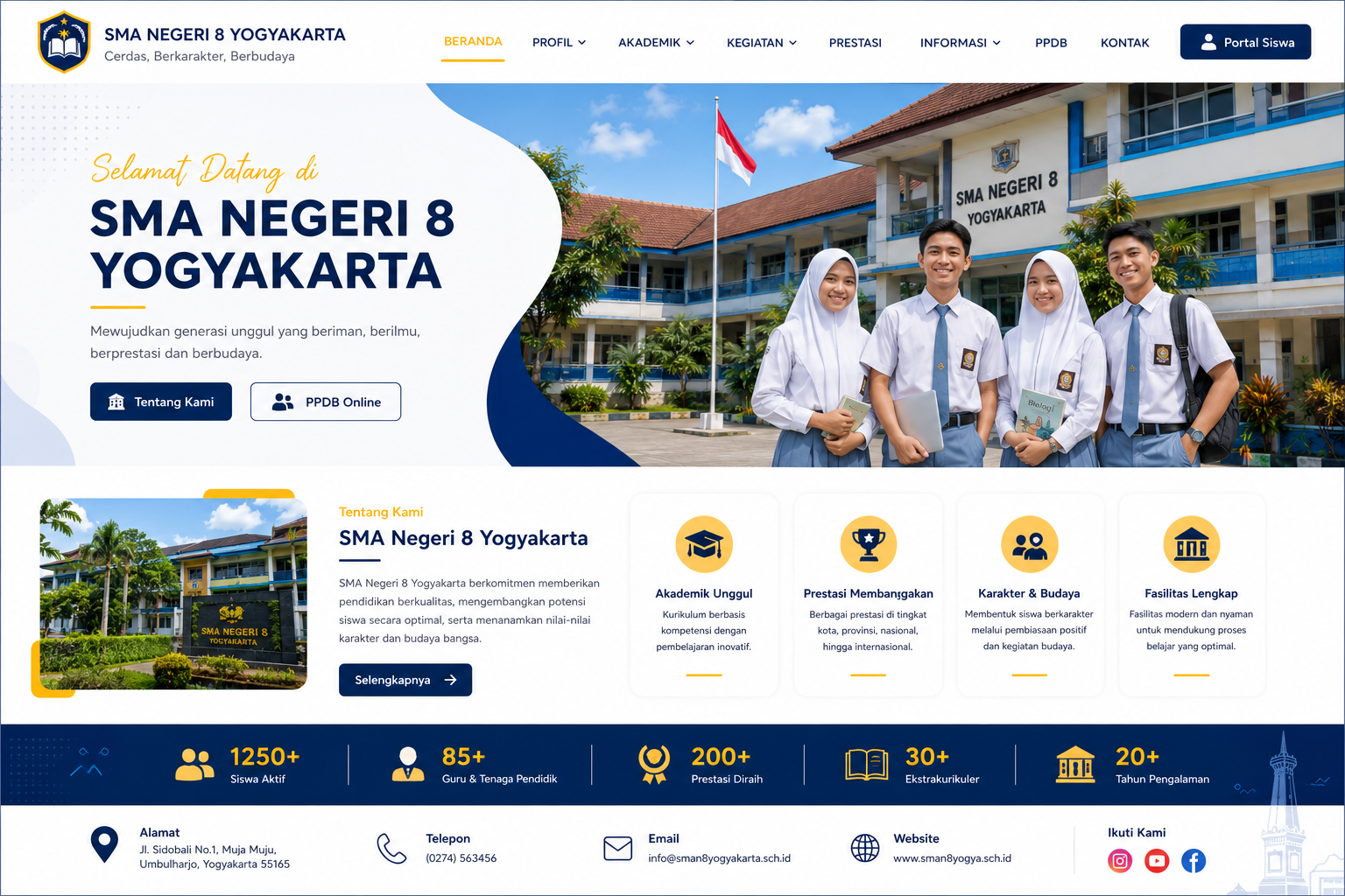Contoh Website Sekolah 10