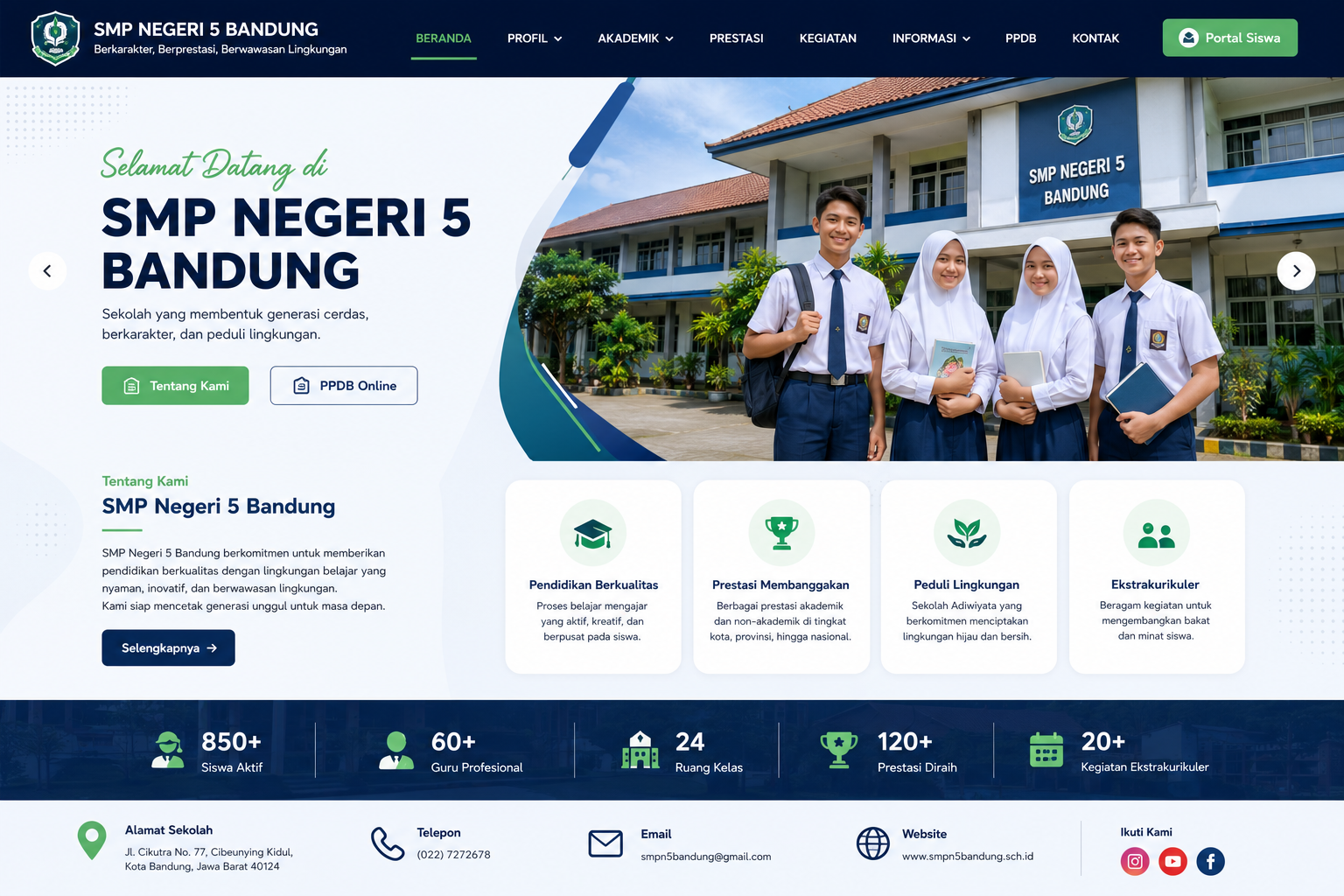 Contoh Website Sekolah 11